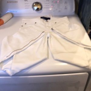 Miley Cyrus white jeans size 5